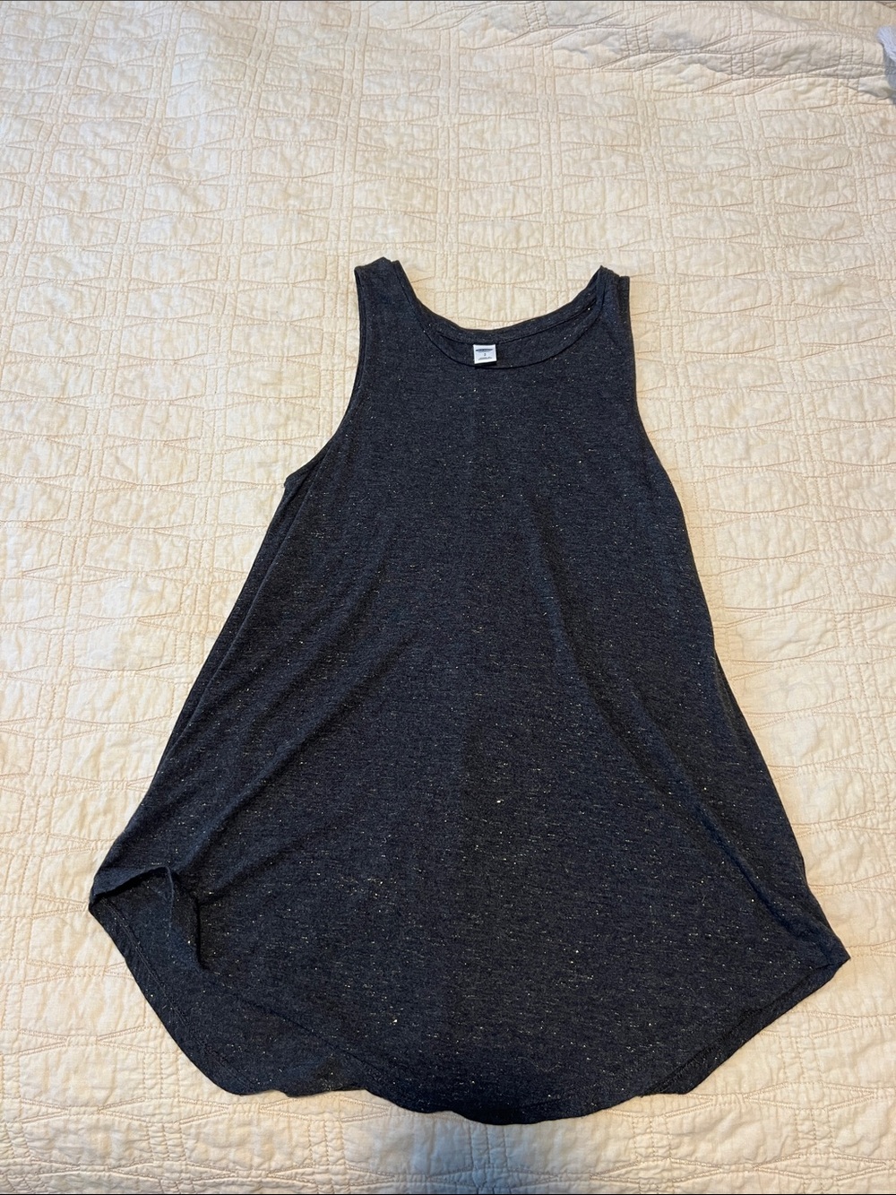 Gray sparkly tee